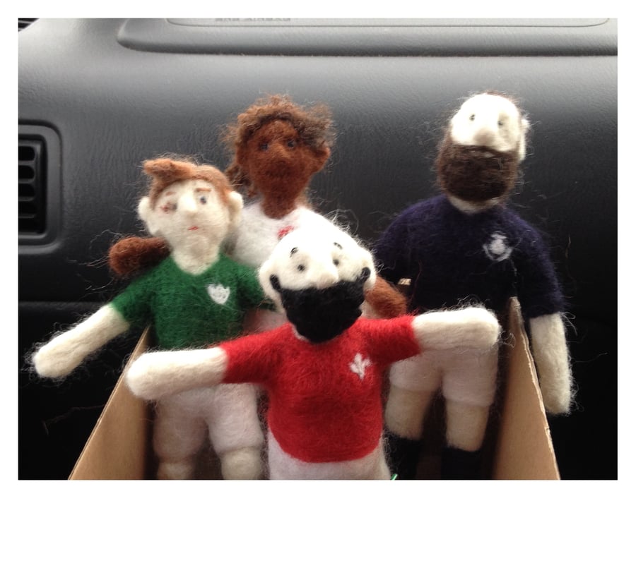 6 Nations Rugby Player Needle Felting Kit