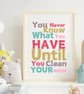 Girls or Boys Wall Art Print – A4 Quote Poster –  Funny Quote for kids