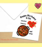 Happy birthday card with squashed tomatoes and stew - Image 5