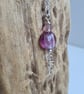 925 Silver & Pink Glass Beaded Necklace Pendant Gift Jewellery Jewelry Jewelery - Image 7