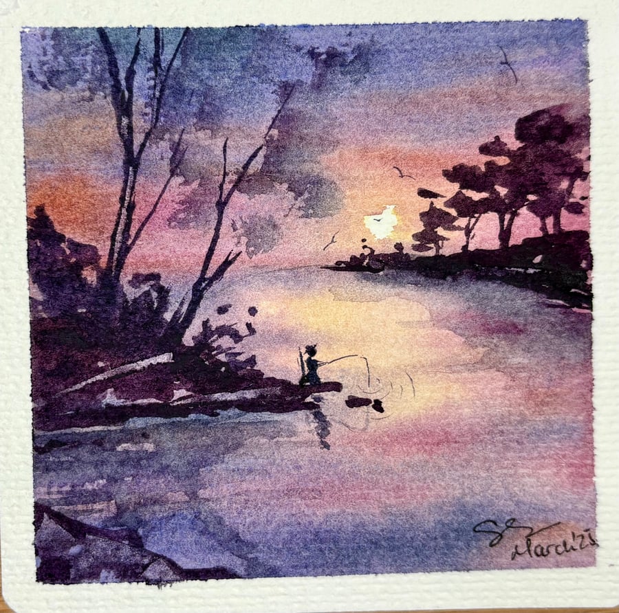 Sunset Fishing 