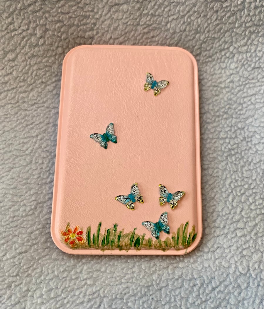 Handbag Size Summers Day Butterfly Flurry Mirror 