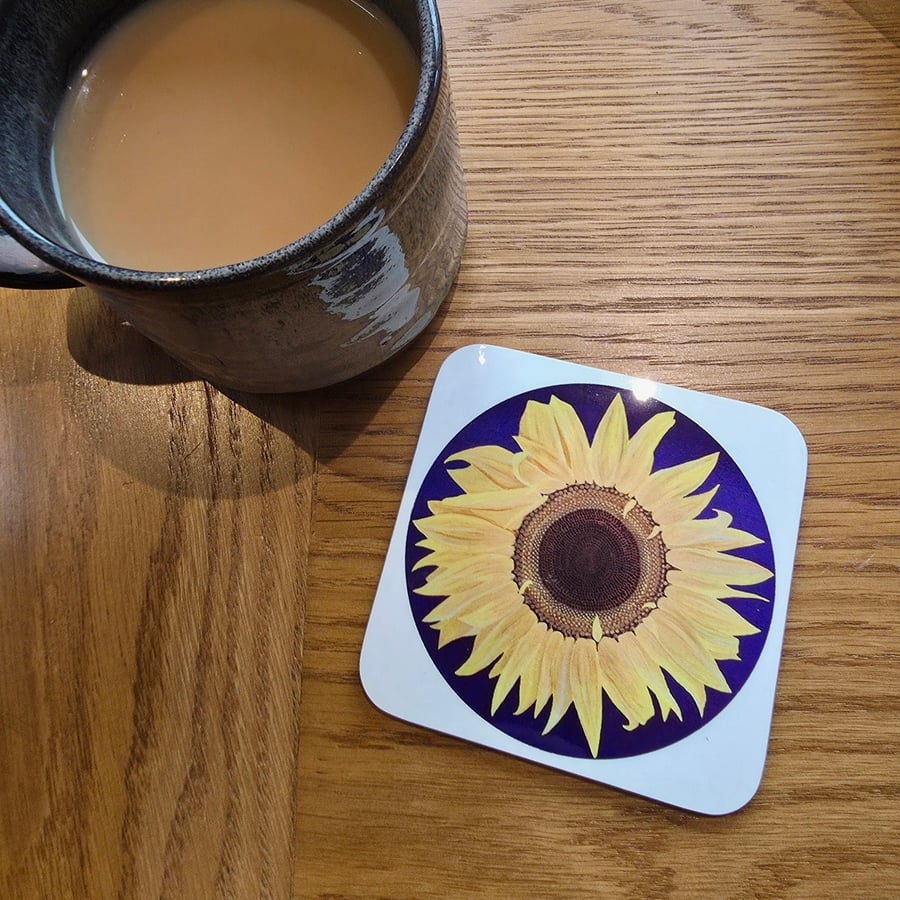 Connor's Sunflower Coaster