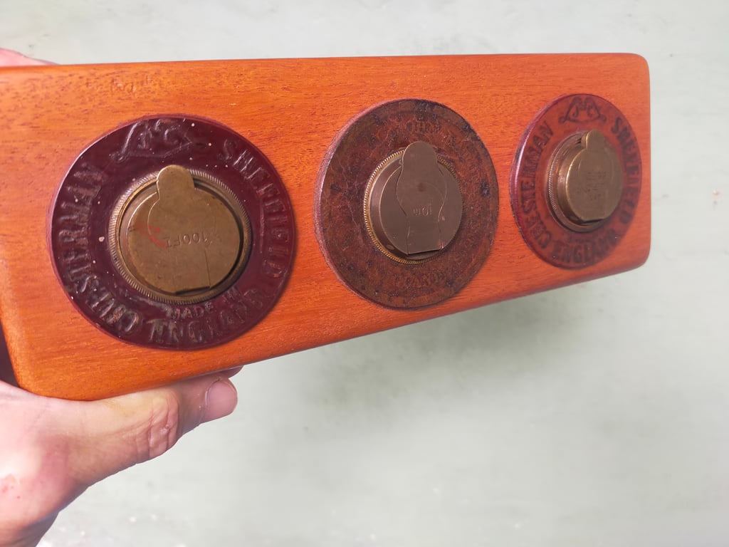 Vintage Tape Measure Key and Letter Rack 5