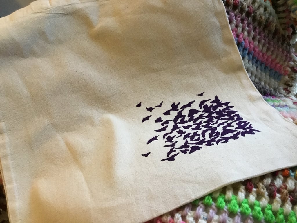 Tote bag. Birds. Reusable tote bag.