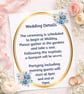Regal Blue Bloom Wedding Invitation Set with RSVP & Details Card  - Image 3