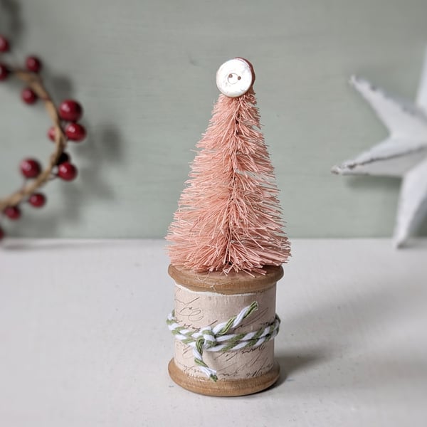 Vintage Bobbin Christmas Tree Decoration