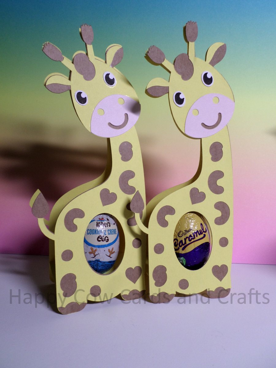 Cute personalised Giraffe cream egg holder