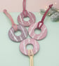Party Ring Biscuit Decoration, Polymer Clay Christmas Tree Hanger, Biscuit Lover - Image 4