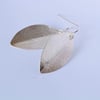 Handmade Sterling Silver Leaf Earrings 