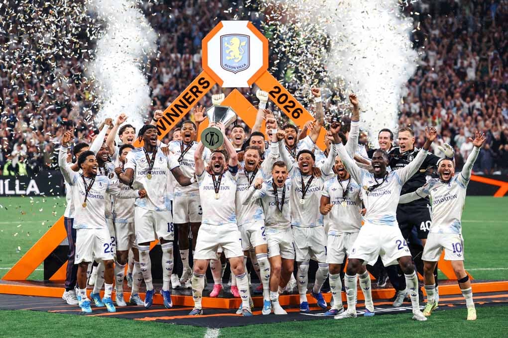 Aston Villa FC UEFA Europa League Cup Winners 2026 Photograph Print