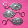 Pewter keyring,fish design