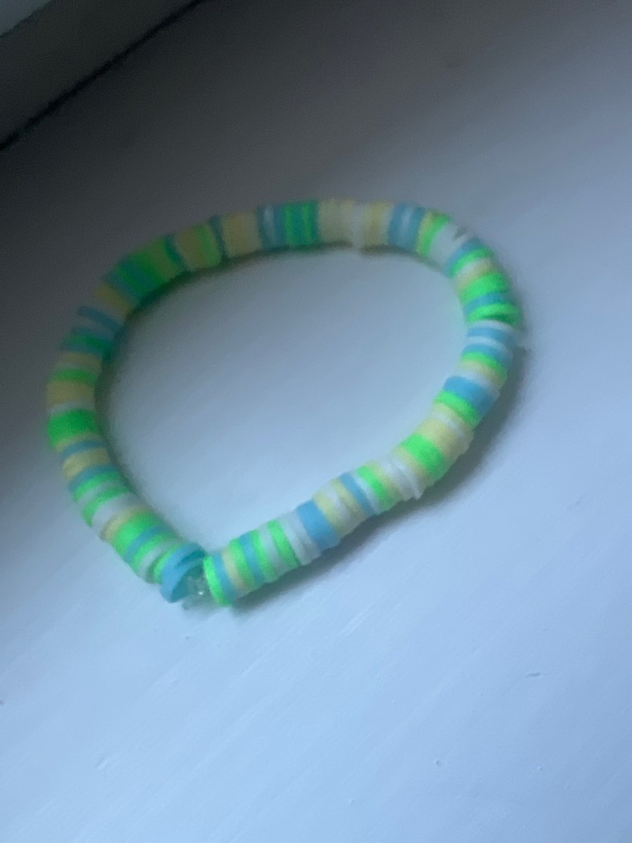 Clay beaded bracelet 