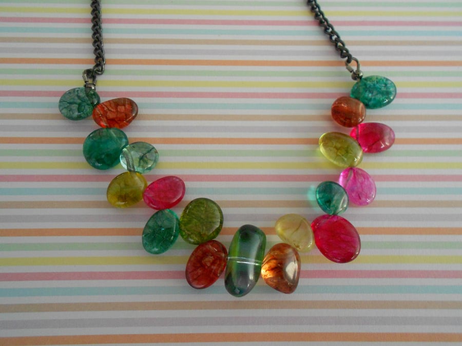 Quartz Multi Coloured Necklace