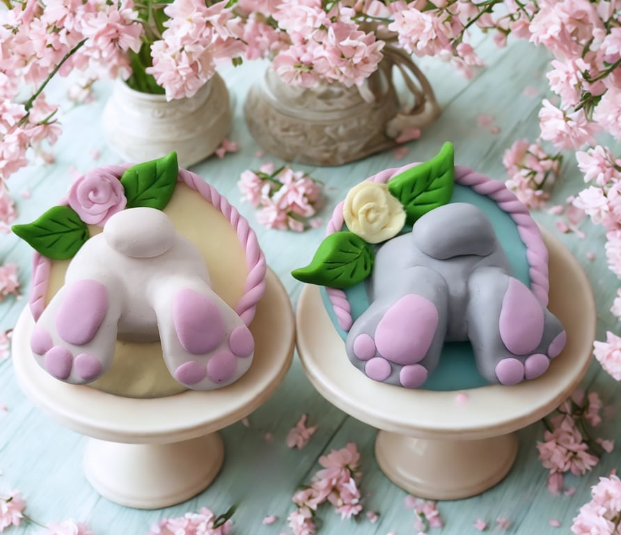 Cute Bunny Fridge Magnet- White