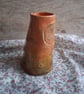 ceramic coffee vase peach gold dandelion - Image 3