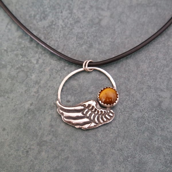 Angel Wing Silver Necklace, Fine and Sterling Silver