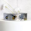Bee cuff bracelet, jewellery with bumble bees. Bee gifts. B533             