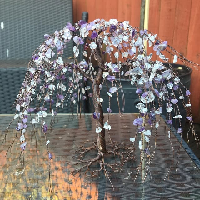 A Wire Willow Tree Sculpture