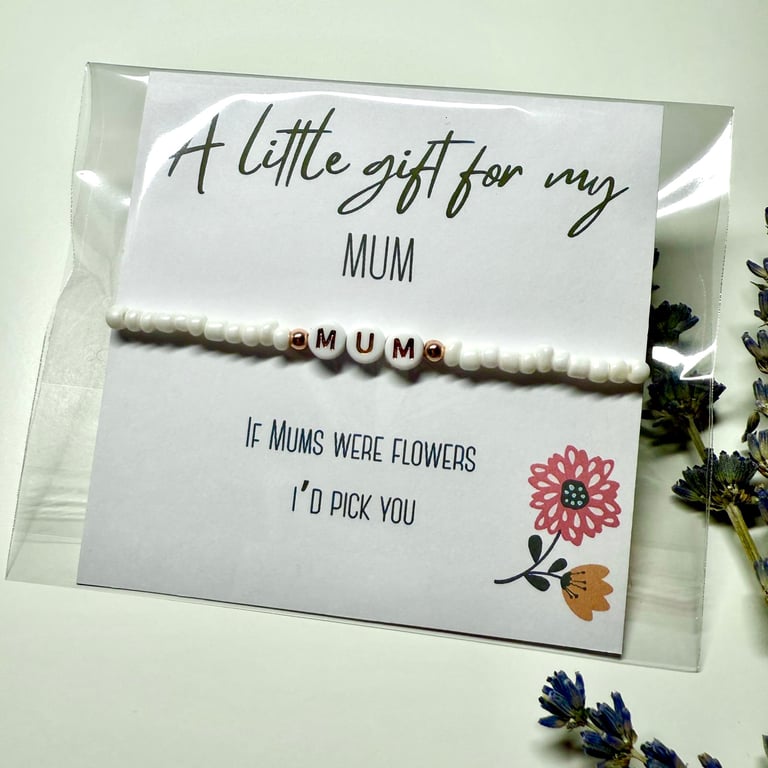 Mum bracelet gift and card - Mum gift