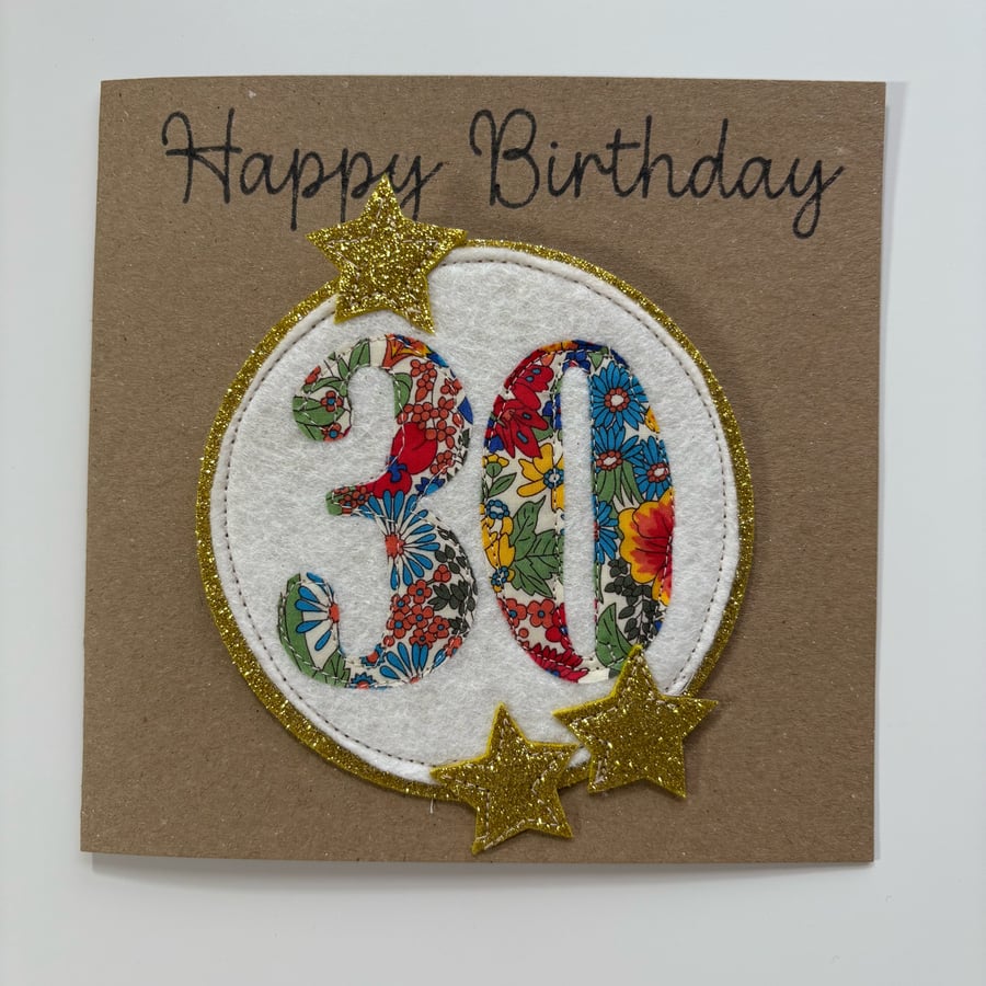 30th Birthday Badge Card