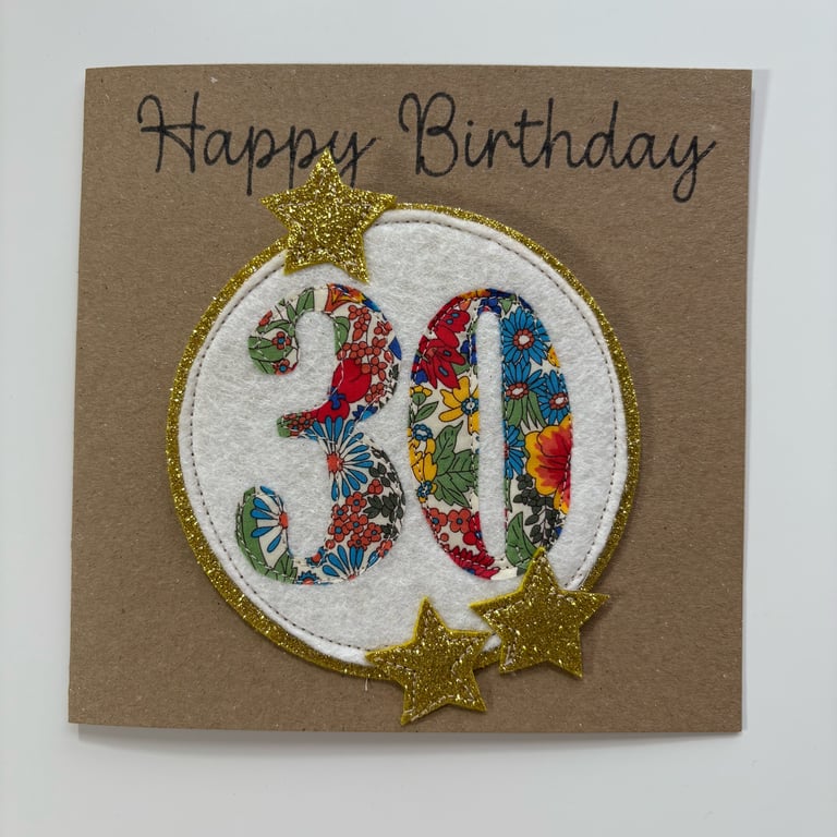 30th Birthday Badge Card