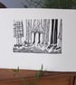 Feet in Shoes - lino print  - Image 4