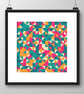 021 Cross Stitch Pattern Modern Geometrical Cushion Chart - Triangles - Image 2