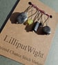 Five semi precious stone stitch markers - Image 1