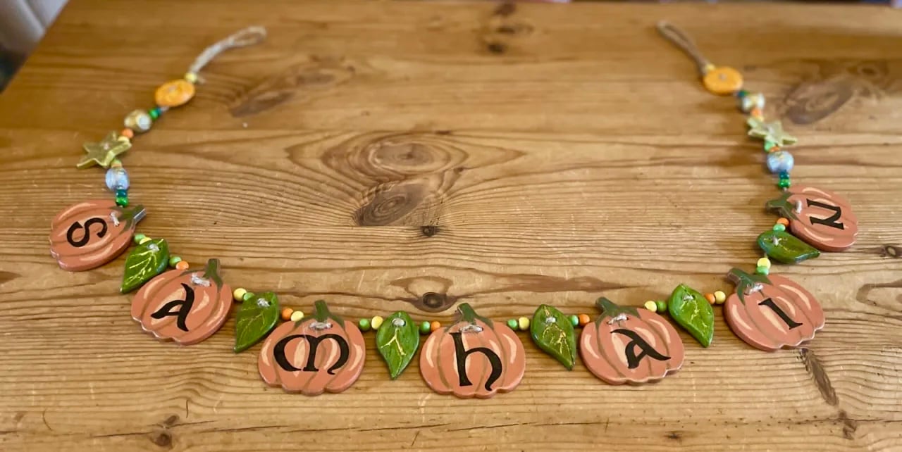 Samhain Vintage-Style Handmade Clay Garland