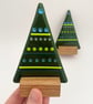 Fused Glass Christmas Tree - Handmade Fused Glass Sculpture - Image 3