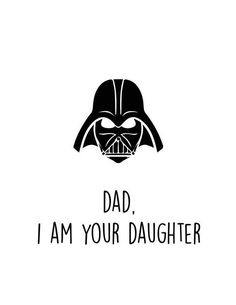 Darth Vader Star Wars Fathers Day I Am Your Daughter Fridge Magnet