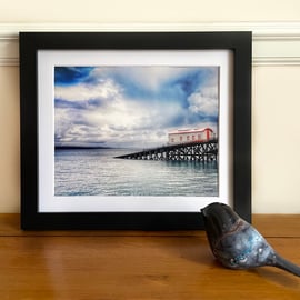 Framed Photo Tenby Lifeboat Station, Wales 