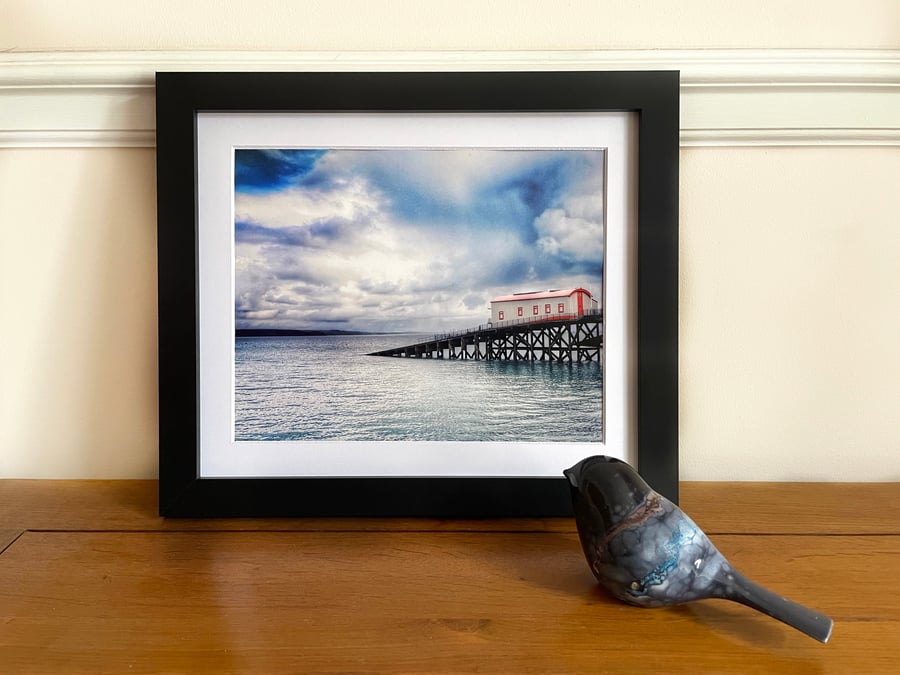 Framed Photo Tenby Lifeboat Station, Wales 