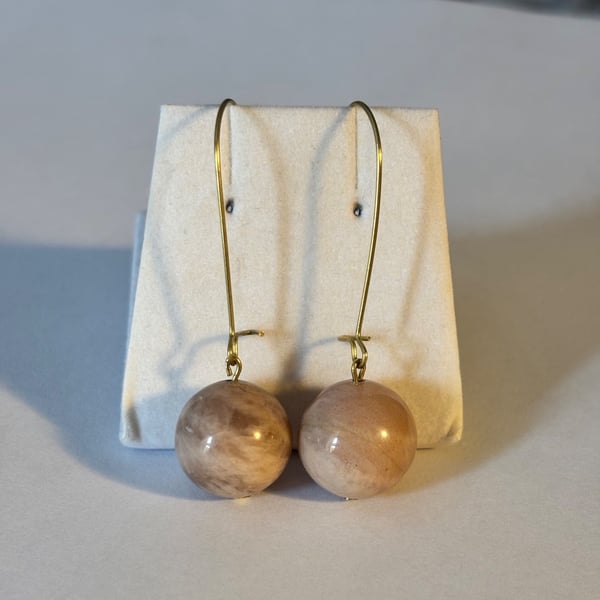 Gemstone minimalist earrings 