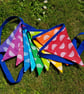Cotton rainbow bunting in a bag