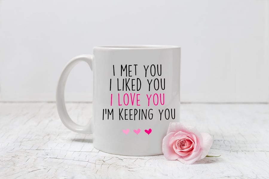 Mug for boyfriend, anniversary gift, birthday gift, gift for girlfriend, husband