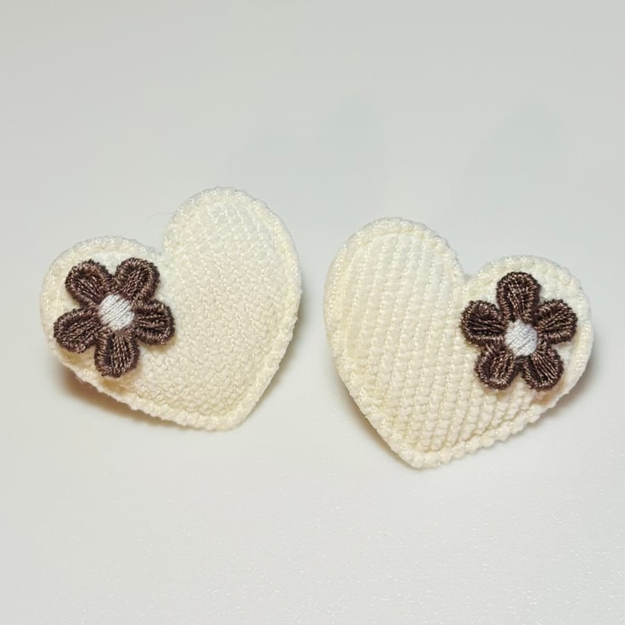 Flower Heart Hair Bobbles 