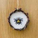 Embroidered bee