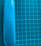 Handmade Teal Fused Glass Hair Barrette – Unique Artisan Hair Clip - Image 4