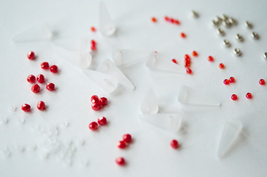 Materials Pack for Great Balls of Spikes - Matte Crystal, Scarlet & Silver