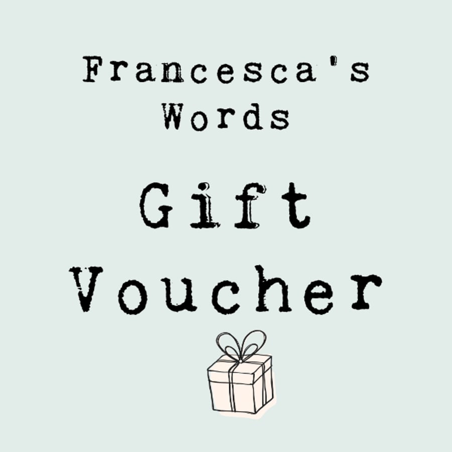 Image of Gift Voucher - Francesca's Words