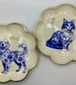 Decorative plastic wall plate set of 2 - Image 3