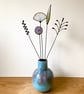 Forever Eternal Wild Flowers on stems - Handmade Stained Glass Flowers