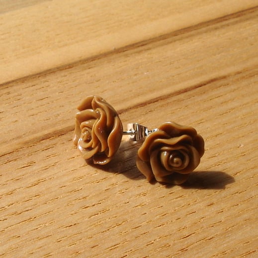 Rose Stud Earrings