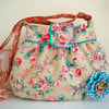  RESERVED    RESERVED  for  SUE Handmade  Floral Cotton Cross Body Bag 