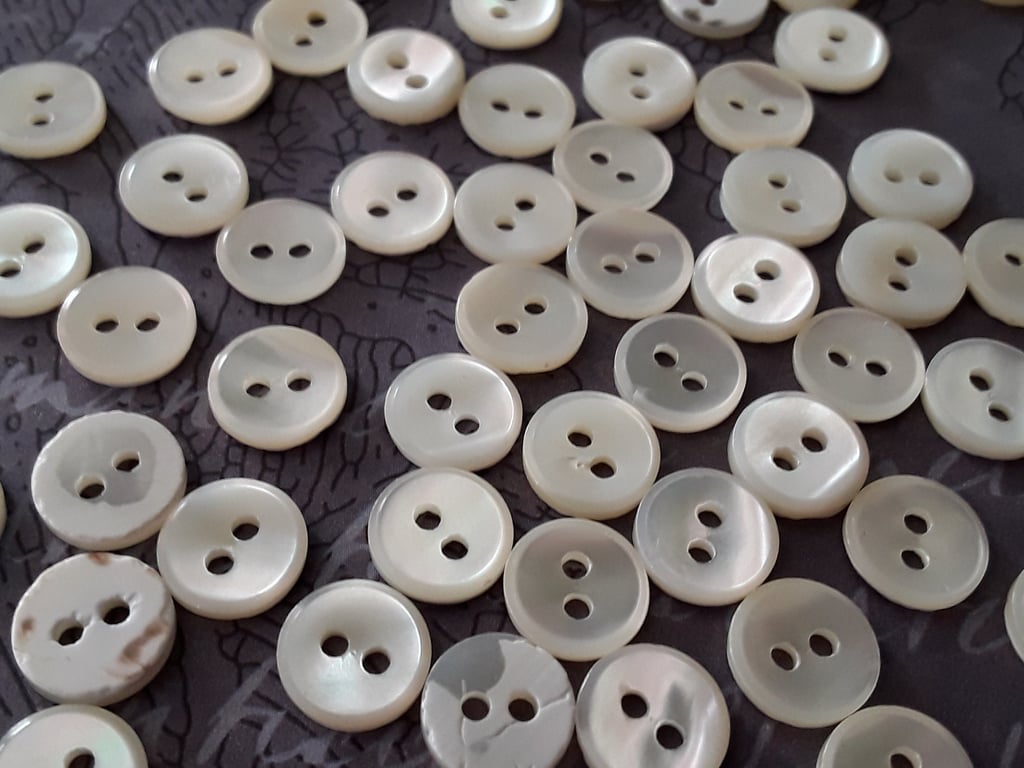 9mm 31 0" 14L Real Mother of Pearl WHITE