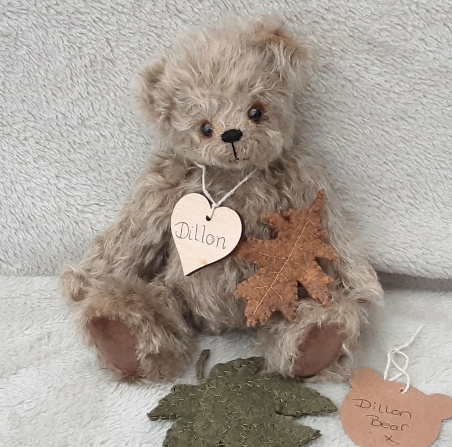 Luxury Mohair Collectable Artist Bear, Handmade Teddy Bear by Bearlescent 