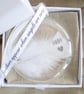 Mum Memorial Round Feather Bauble, In Memory of Mum, Round Glass Christmas Ornam - Image 8