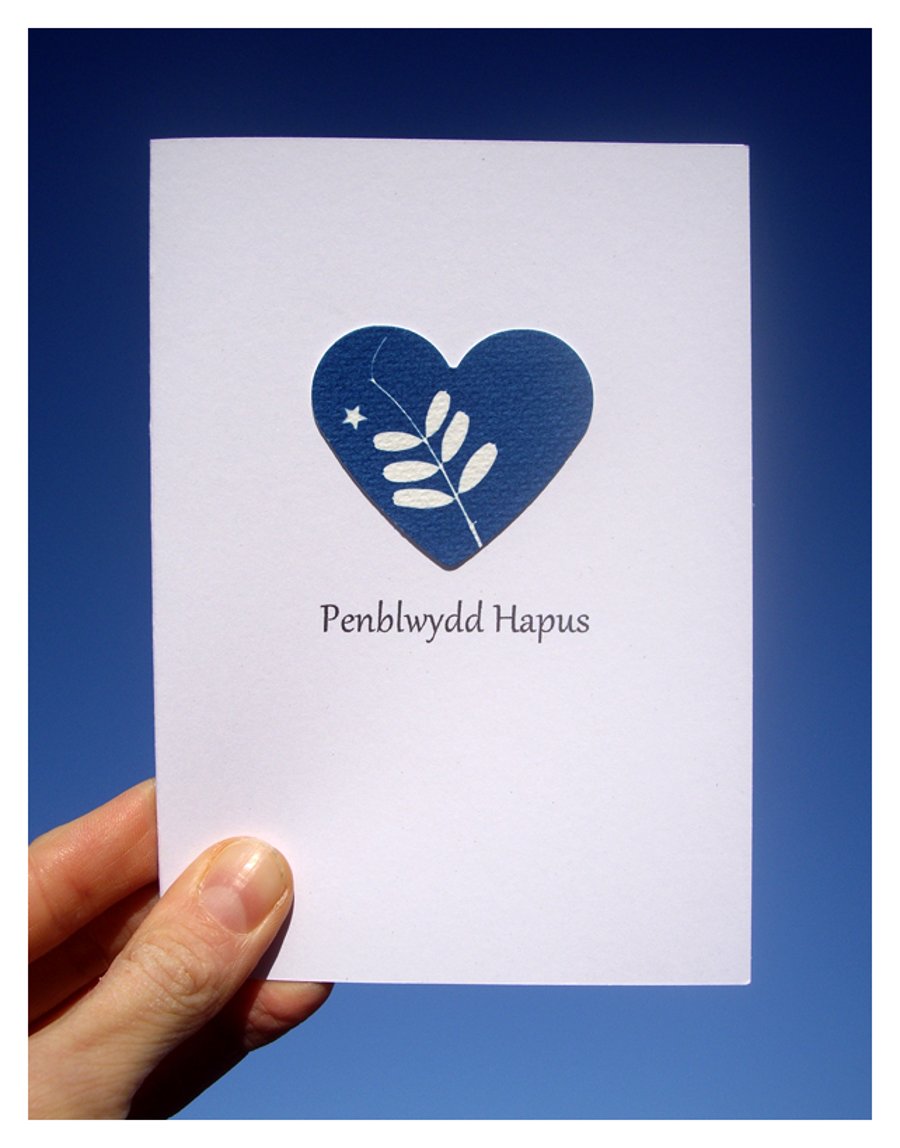 'Penblwydd Hapus' ('Happy Birthday' in Welsh) Card 